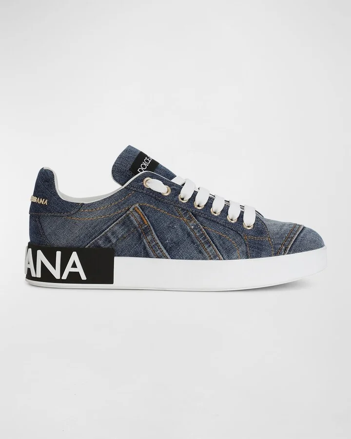 Portofino Denim Patchwork Sneakers