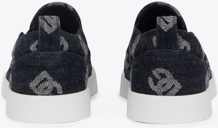 Portofino DG Logo Denim Sneakers - Image 2