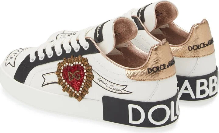 Portofino Embellished Leather Sneaker - Image 2