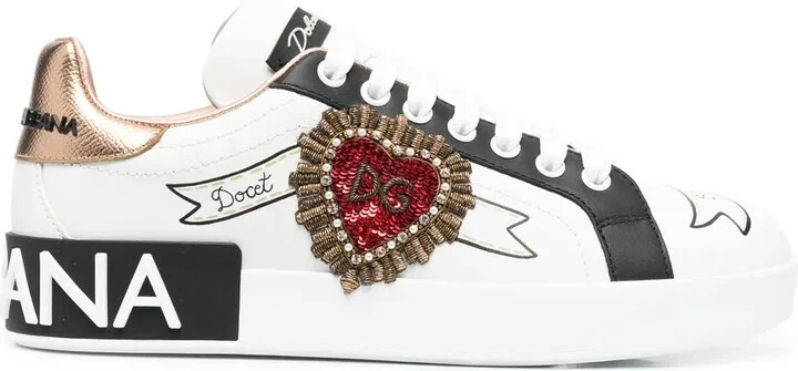 Portofino embroidered sneakers