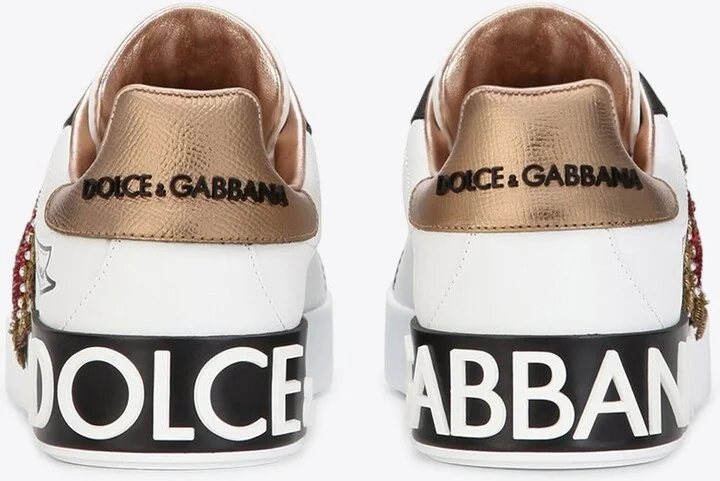 Portofino Embroidery Leather Sneakers - Image 2