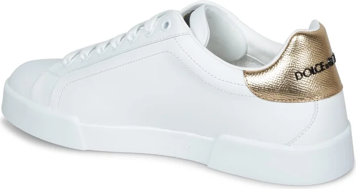 Portofino Gold/white Patch Sneakers - Image 3
