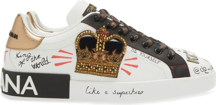 Portofino Graffiti Embellished Sneaker - Image 3