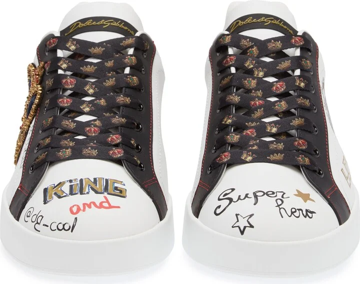 Portofino Graffiti Embellished Sneaker - Image 4