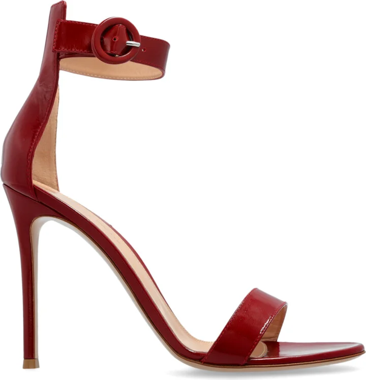 Portofino Heeled Sandals, , - Red