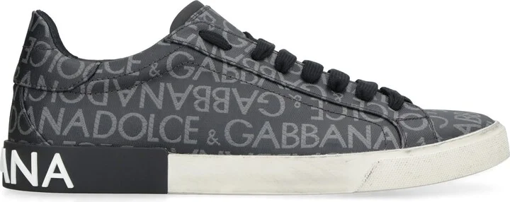 Portofino Leather And Fabric Low-top Sneakers - Image 2