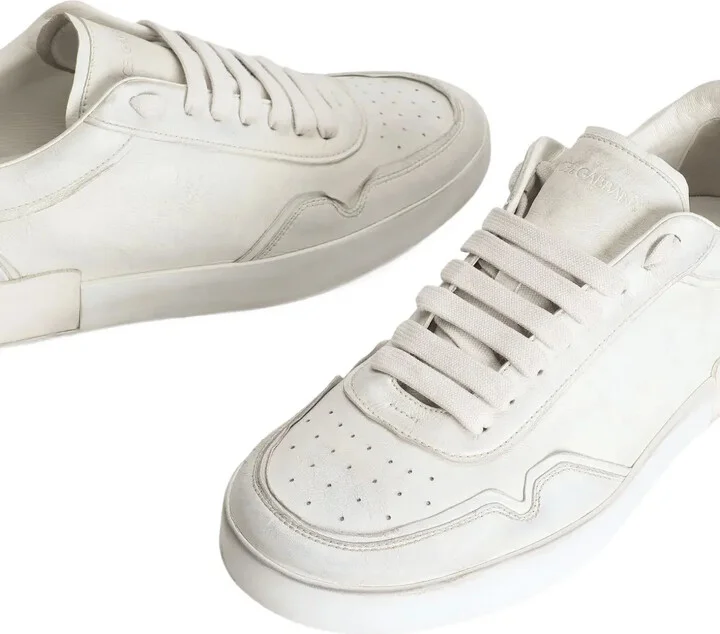 Portofino leather lace-up trainers - Image 3