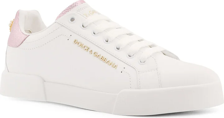 Portofino Leather Low-top Sneakers With Lateral Lettering Logo - Image 2