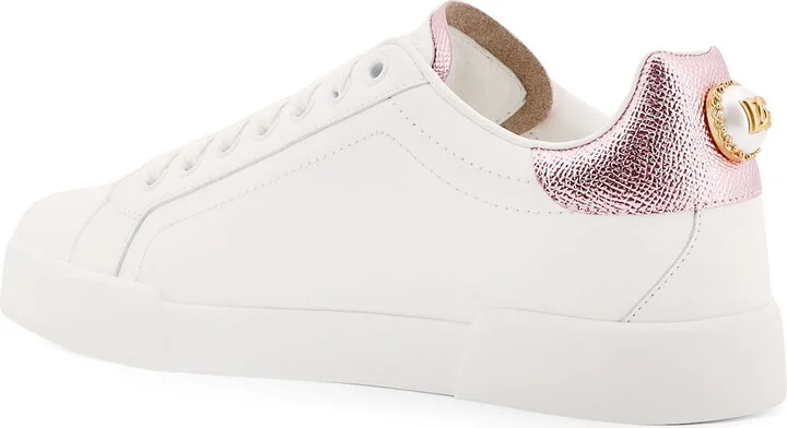 Portofino Leather Low-top Sneakers With Lateral Lettering Logo - Image 3