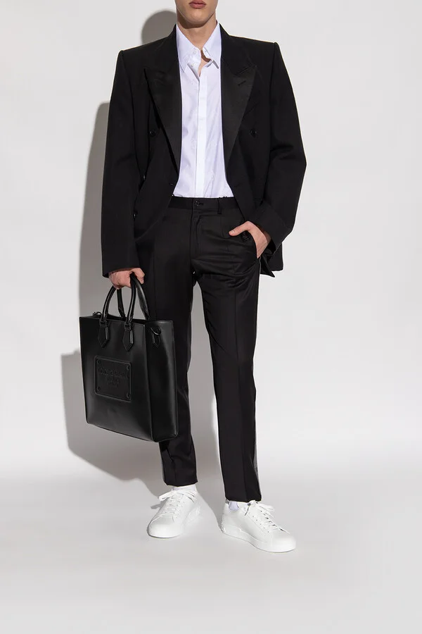 ‘Portofino’ Leather Sneakers, , - White - Image 2