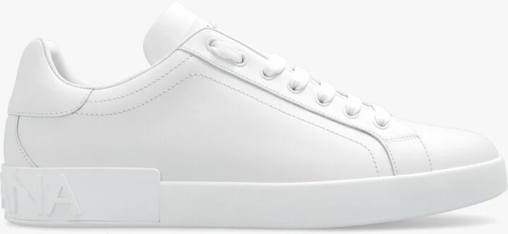 ‘Portofino’ Leather Sneakers, , - White