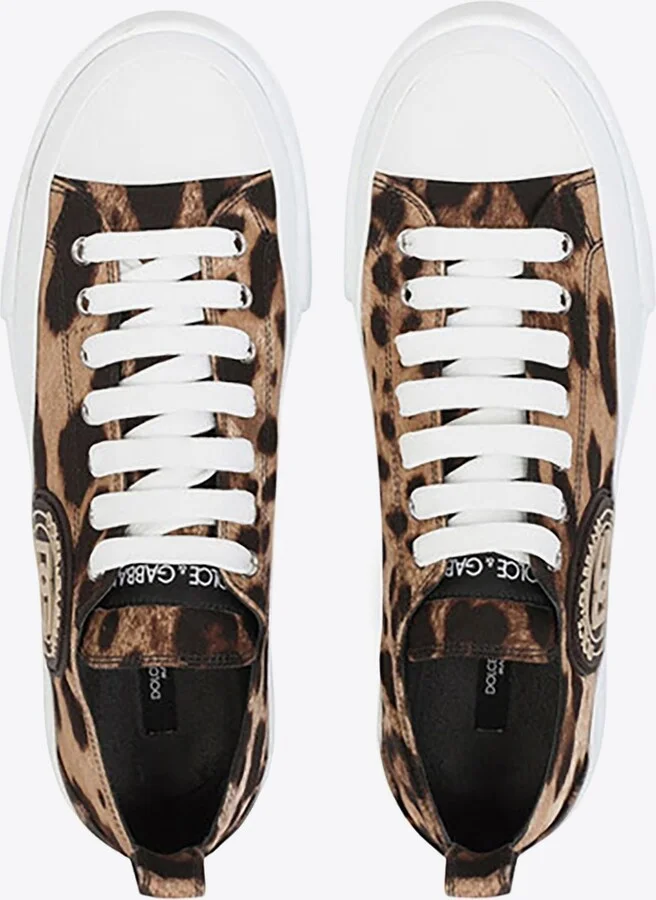 Portofino Leopard Print Low-Top Sneakers - Image 3