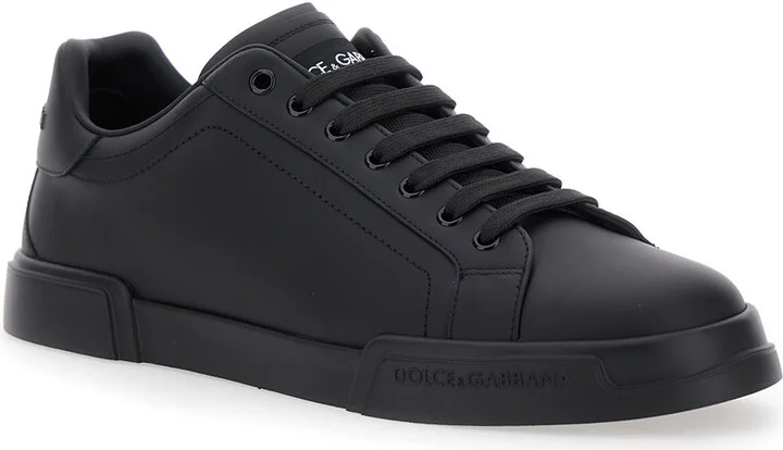 'portofino Light' Black Sneakers With Logo Patch On The Tongue And Tonal Logo Lettering On The Heel In Leather Man - Image 2