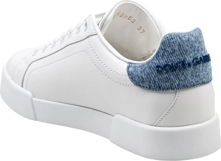Portofino Light In Leather White And Light Blue - Image 4