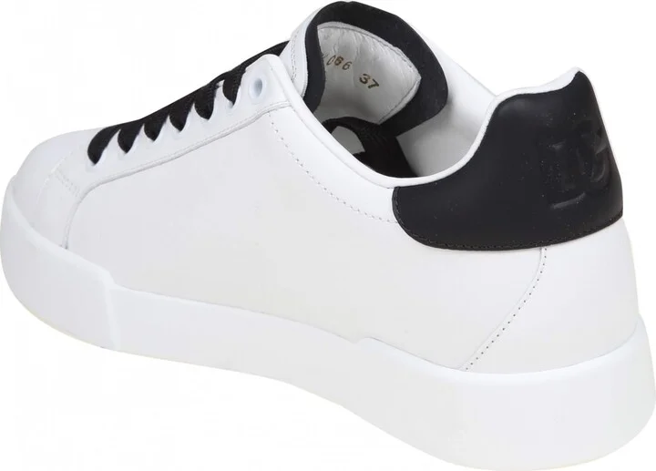 Portofino Light Sneakers In Black And White Leather - Image 4