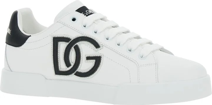 'portofino Light' White Sneakers With Embroidered Logo On The Side And Logo Patch On The Tongue In Leather Woman - Image 2