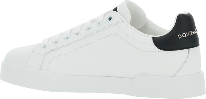 'portofino Light' White Sneakers With Embroidered Logo On The Side And Logo Patch On The Tongue In Leather Woman - Image 3