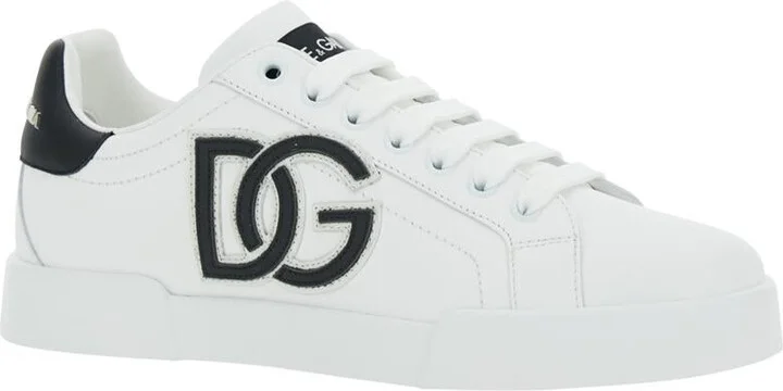 'Portofino Light' White Sneakers With Embroidered Logo On The Side And Logo Patch On The Tongue In Leather Woman - Image 2
