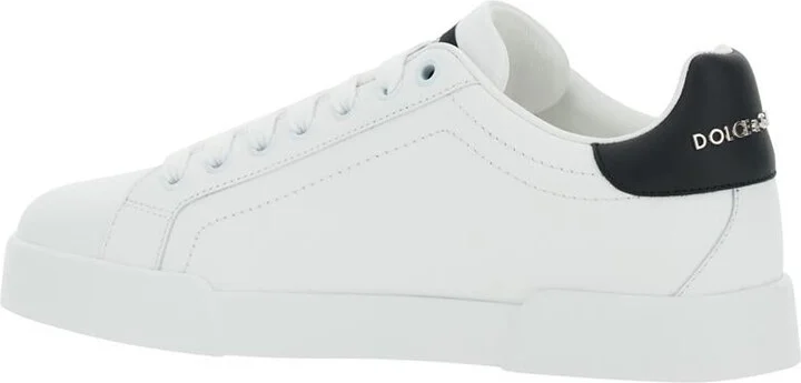 'Portofino Light' White Sneakers With Embroidered Logo On The Side And Logo Patch On The Tongue In Leather Woman - Image 3