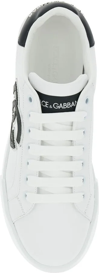 'Portofino Light' White Sneakers With Embroidered Logo On The Side And Logo Patch On The Tongue In Leather Woman - Image 4