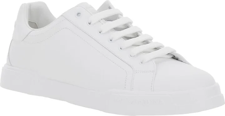'Portofino Light' White Sneakers With Logo Patch On The Tongue And Tonal Logo Lettering On The Heel In Leather Man - Image 2