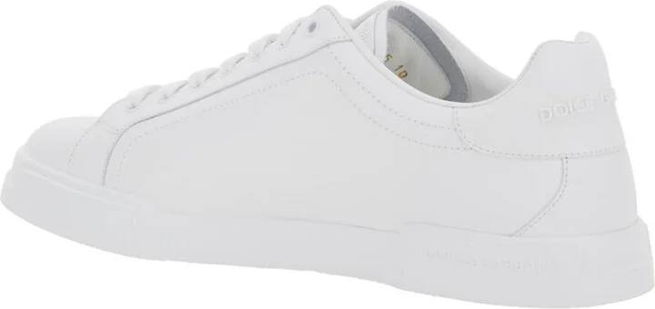 'Portofino Light' White Sneakers With Logo Patch On The Tongue And Tonal Logo Lettering On The Heel In Leather Man - Image 3