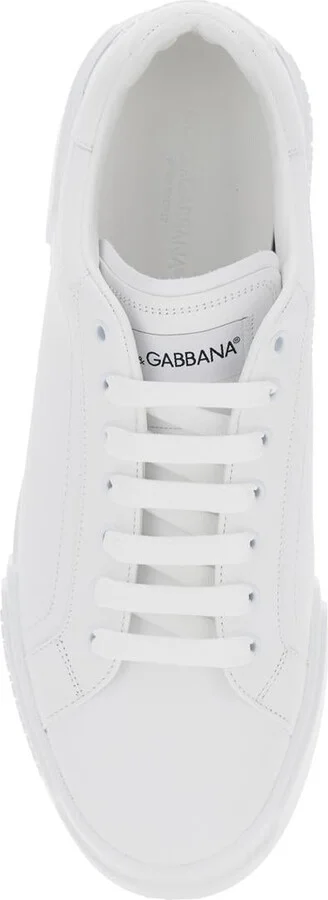 'Portofino Light' White Sneakers With Logo Patch On The Tongue And Tonal Logo Lettering On The Heel In Leather Man - Image 4