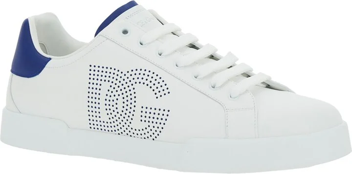 'portofino Light' White Sneakers With Perforated Logo On The Side And Logo Patch On The Tongue In Leather Man - Image 2