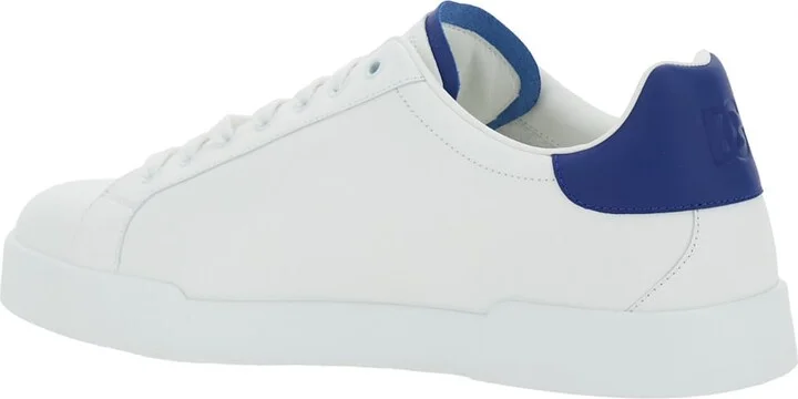 'portofino Light' White Sneakers With Perforated Logo On The Side And Logo Patch On The Tongue In Leather Man - Image 3