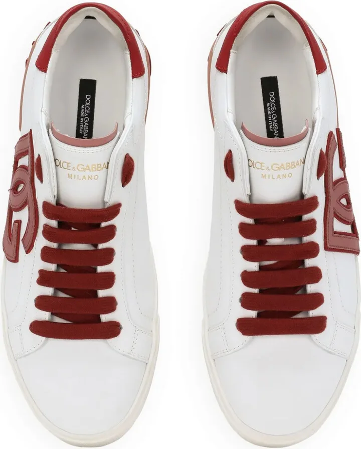 Portofino logo-appliqué leather sneakers - Image 4