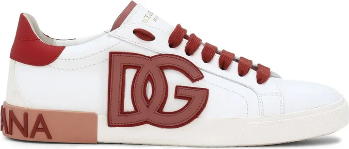 Portofino logo-appliqué leather sneakers