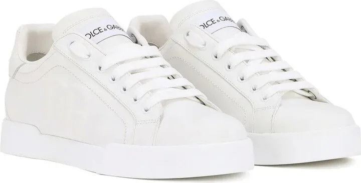 Portofino logo-embossed leather sneakers - Image 2