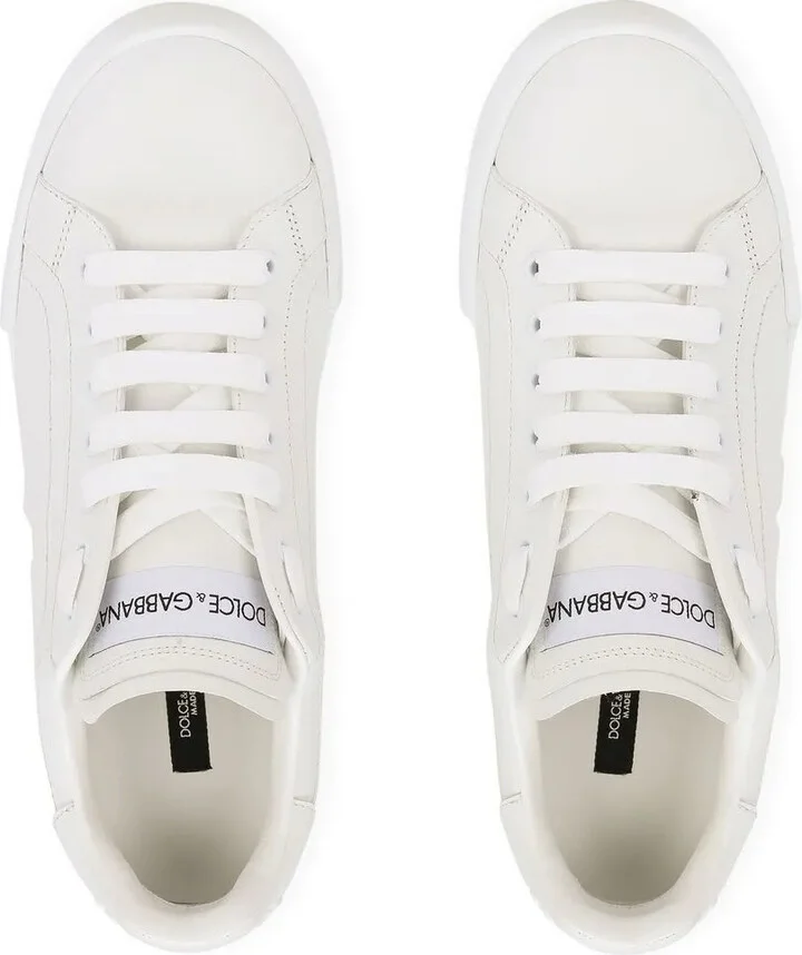 Portofino logo-embossed leather sneakers - Image 4