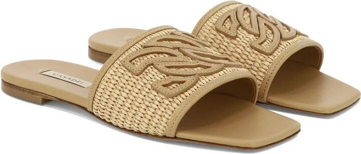Portofino Logo-patch Square-toe Slides - Image 3