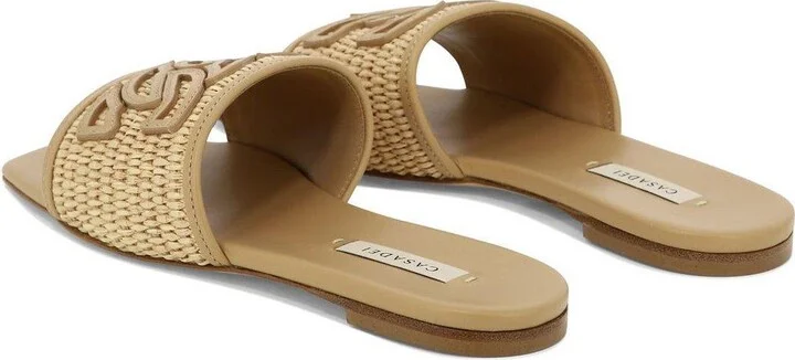 Portofino Logo-patch Square-toe Slides - Image 4