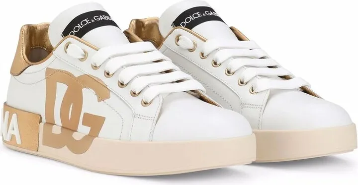 Portofino logo-print leather sneakers - Image 2