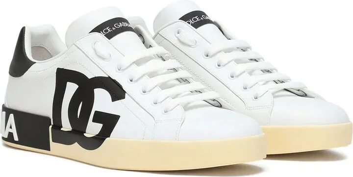 Portofino logo-print leather sneakers - Image 2