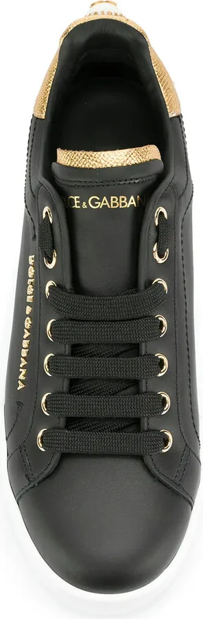 Portofino logo-tag leather sneakers - Image 4