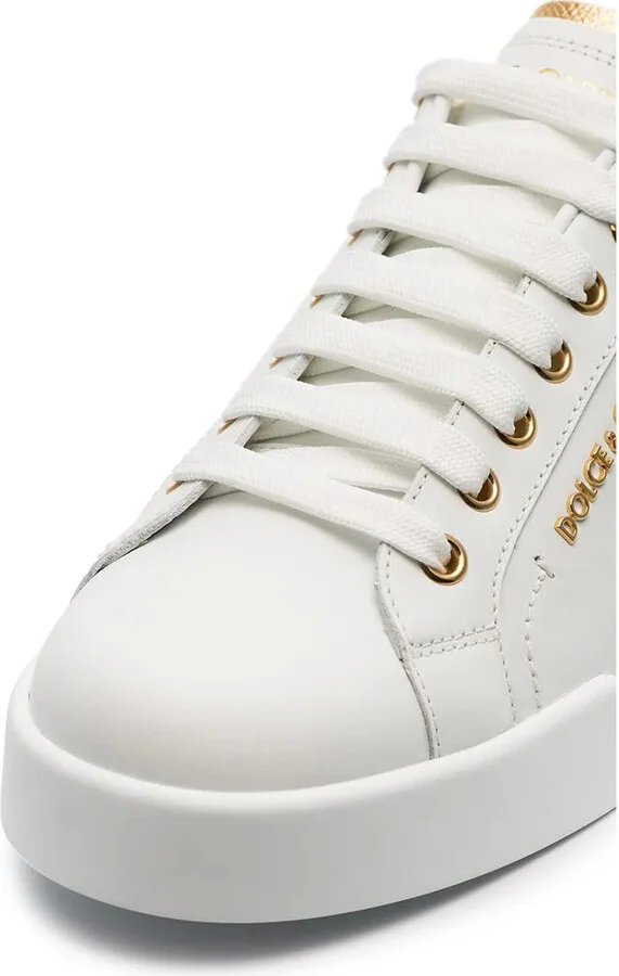 Portofino logo-tag leather sneakers - Image 4
