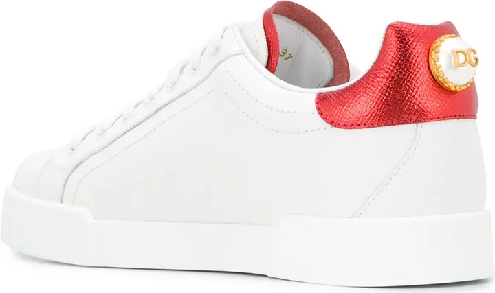 Portofino logo-tag leather sneakers - Image 3