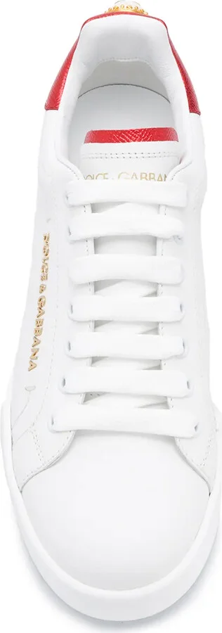 Portofino logo-tag leather sneakers - Image 4