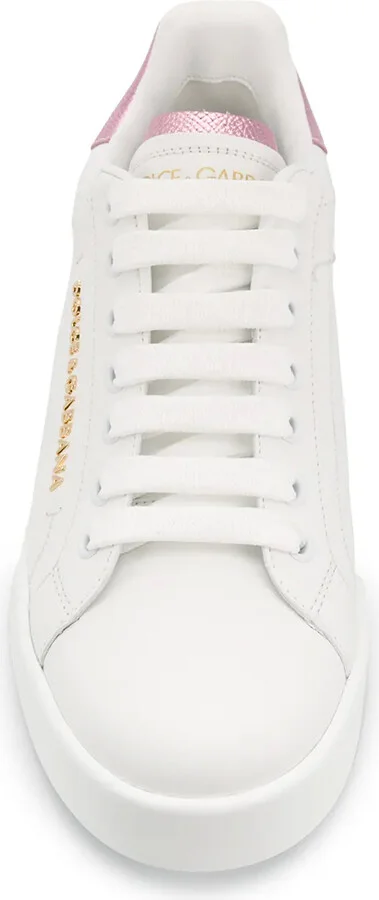 Portofino logo-tag leather sneakers - Image 4