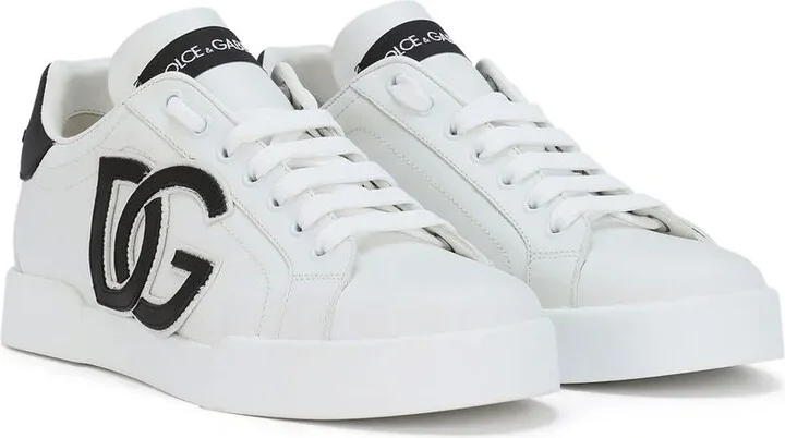 Portofino logo-tag leather sneakers - Image 2