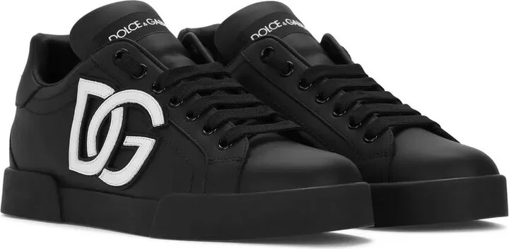 Portofino logo-tag leather sneakers - Image 2