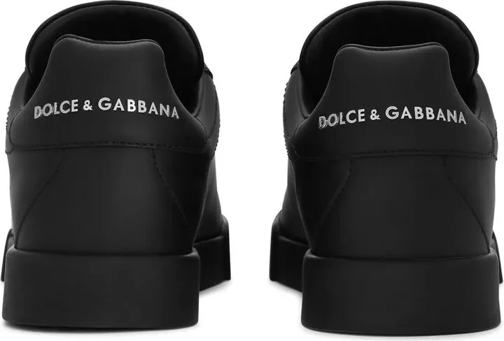 Portofino logo-tag leather sneakers - Image 3