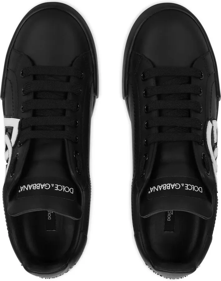 Portofino logo-tag leather sneakers - Image 4