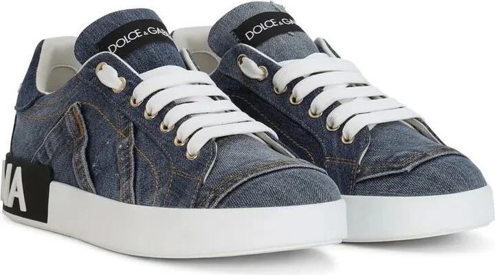 Portofino logo-tag leather sneakers - Image 2