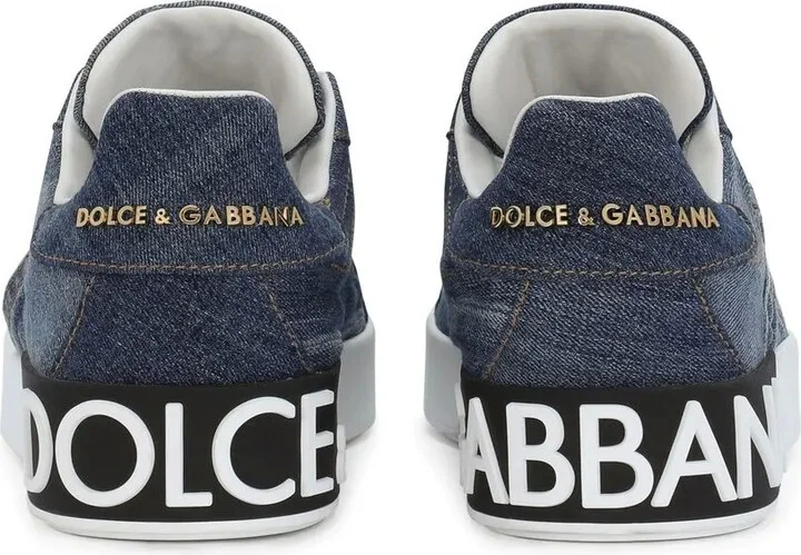Portofino logo-tag leather sneakers - Image 3