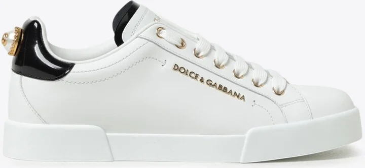 Portofino Low-Top Sneakers with Branded Pearl