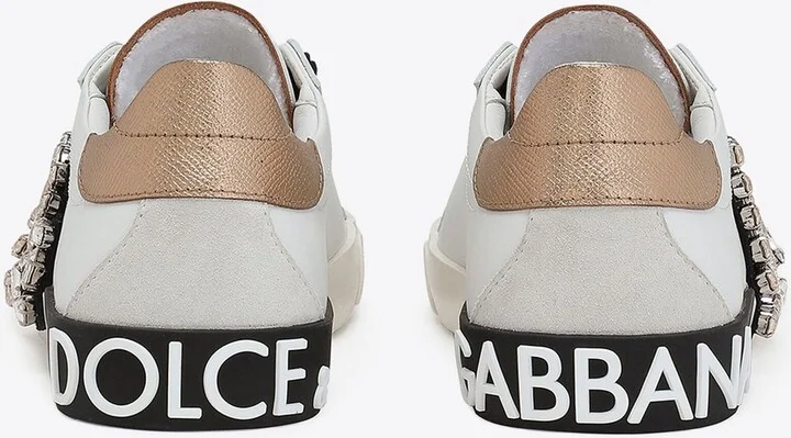 Portofino Low-Top Sneakers with Embellished DG Logo - Image 2